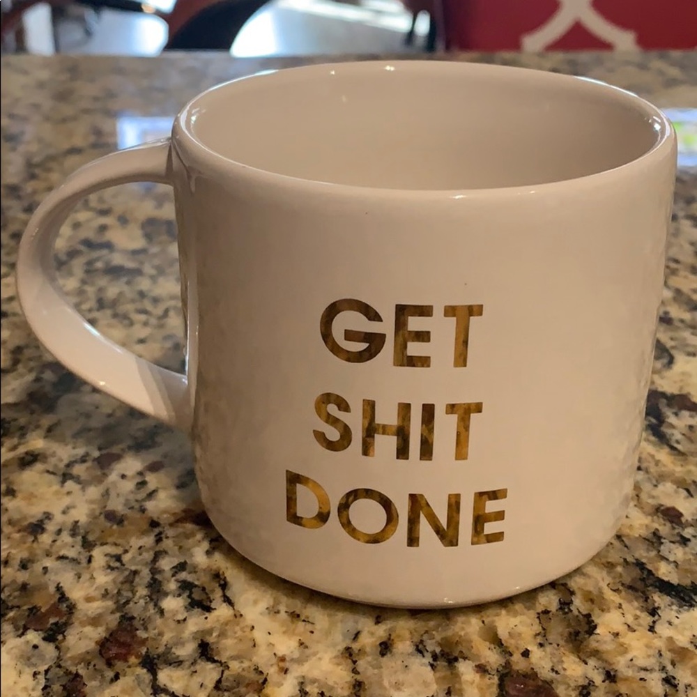 Cool coffee mug. Get Shit Done. Large size.